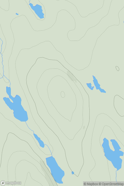 Thumbnail image for Beinn Bhuidhe [Lewis and Nearby Islands] [NB408130] showing contour plot for surrounding peak